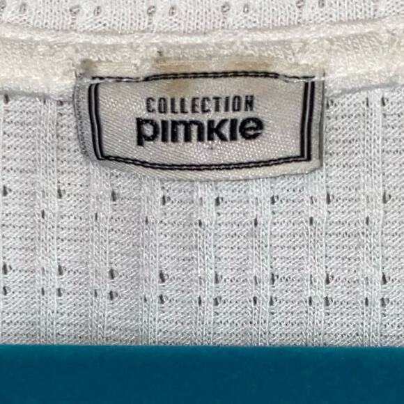 Collection Pimkie White Button Down V Neck Blouse - Picture 3 of 3